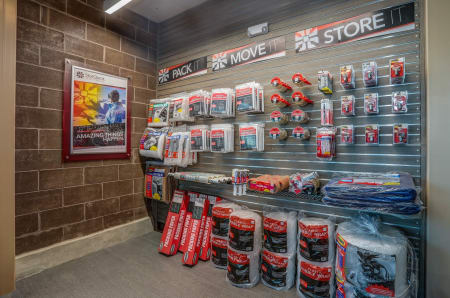 Packing supplies and more for sale in the office at StorQuest self storage Scottsdale