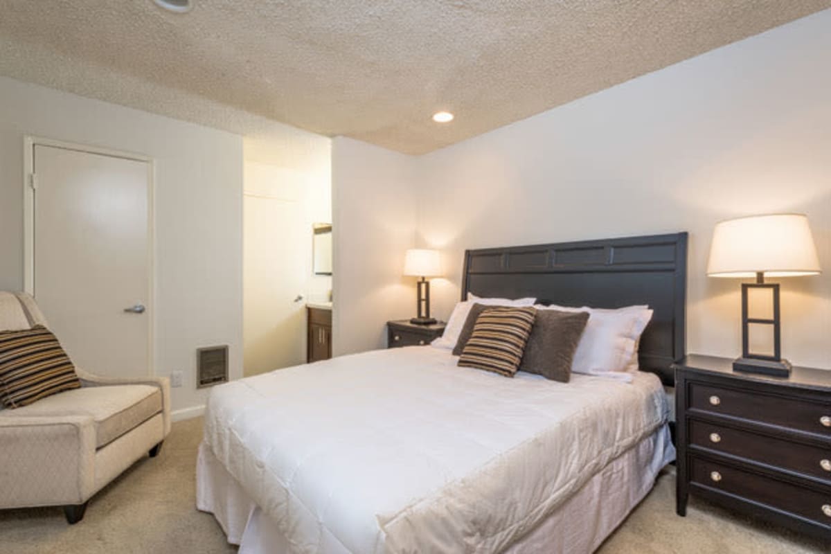 Bedroom at Villa Esther, West Hollywood, California