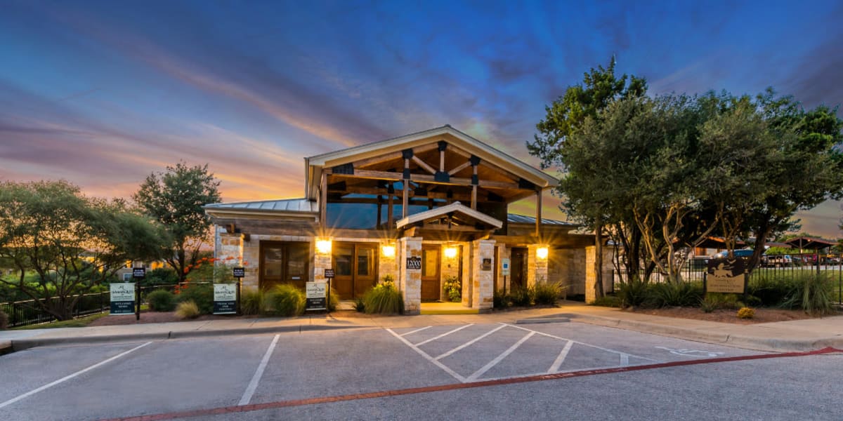 Entrance to Marquis at Canyon Ridge in Austin, Texas