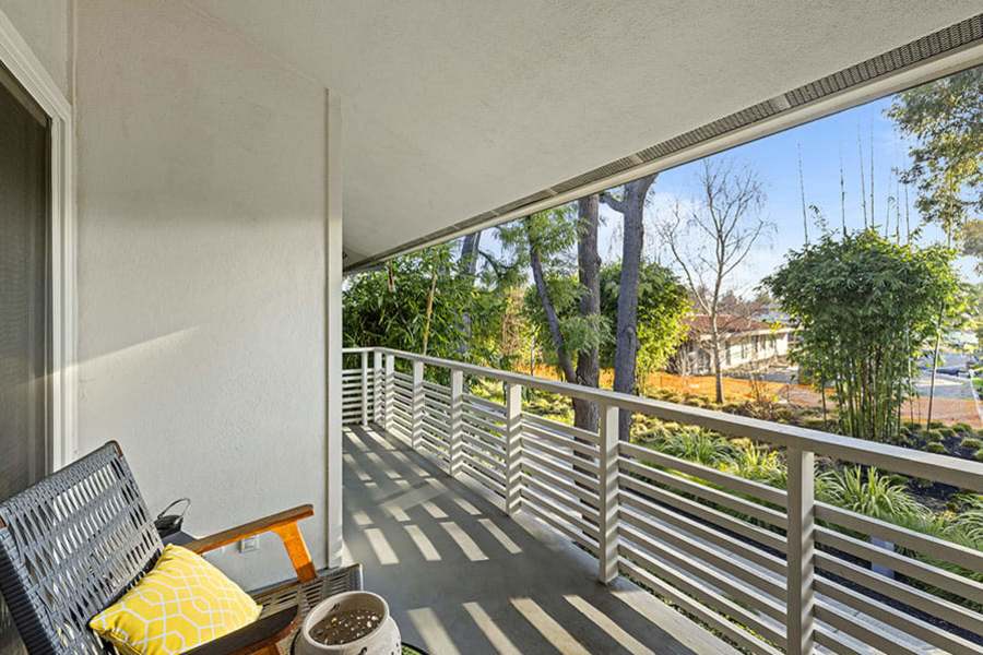 Private balcony at Citra in Sunnyvale, California