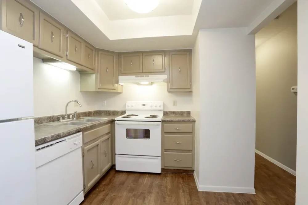 Kitchen with stove at Andover Park, Valparaiso, Indiana