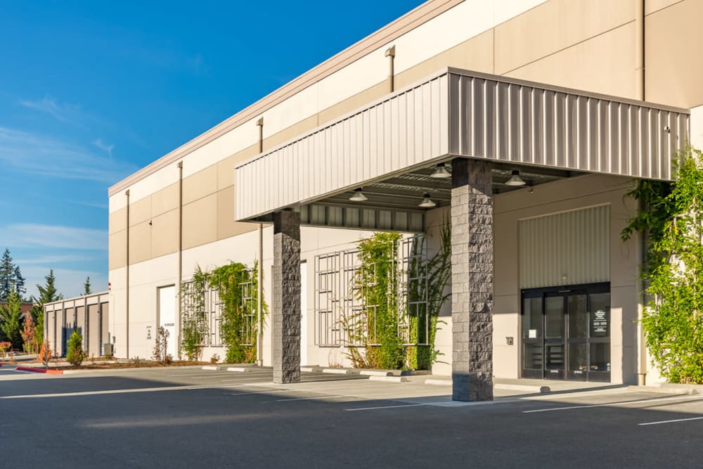 Entrance at Redmond Ridge Self Storage in Redmond, Washington.