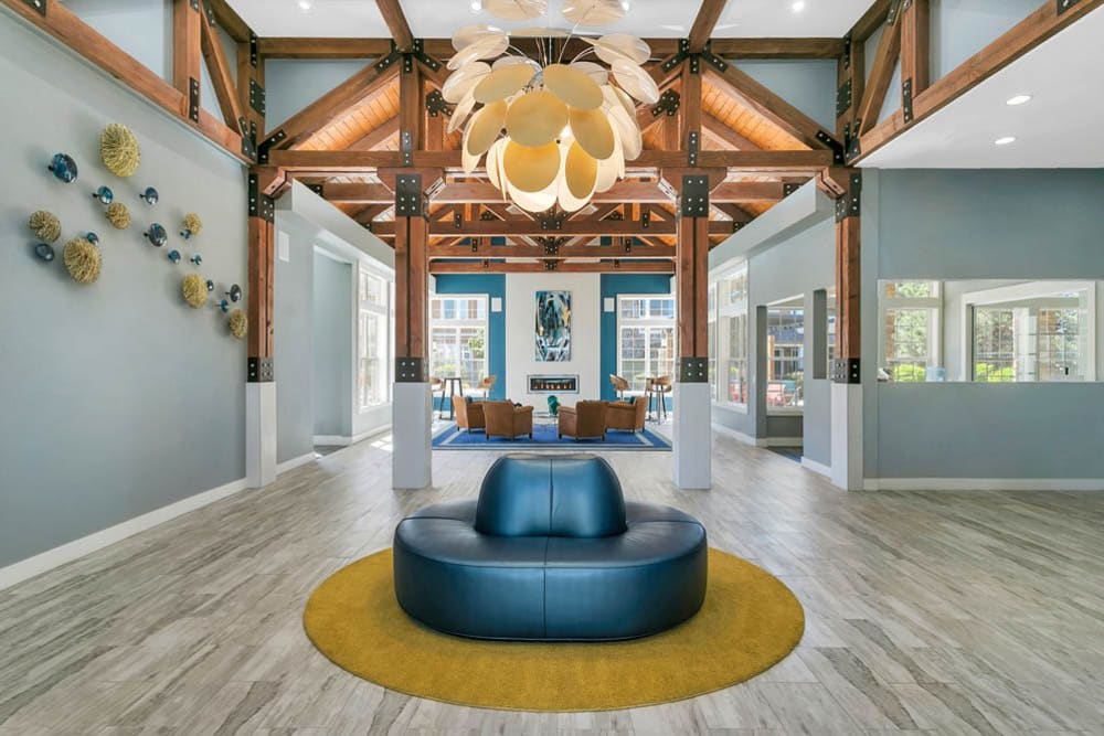 A common area at Crestone Apartments in Aurora, Colorado