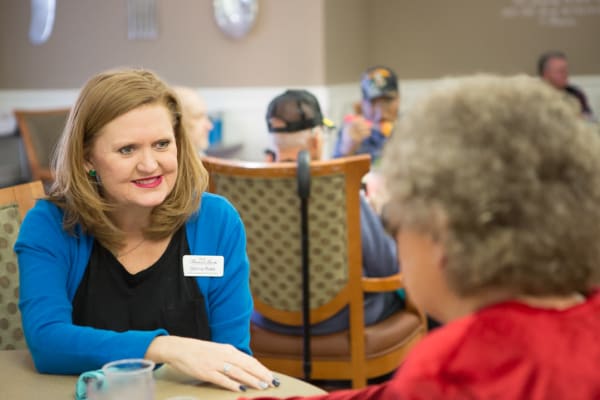 Happy resident at FountainBrook Assisted Living & Memory Support
