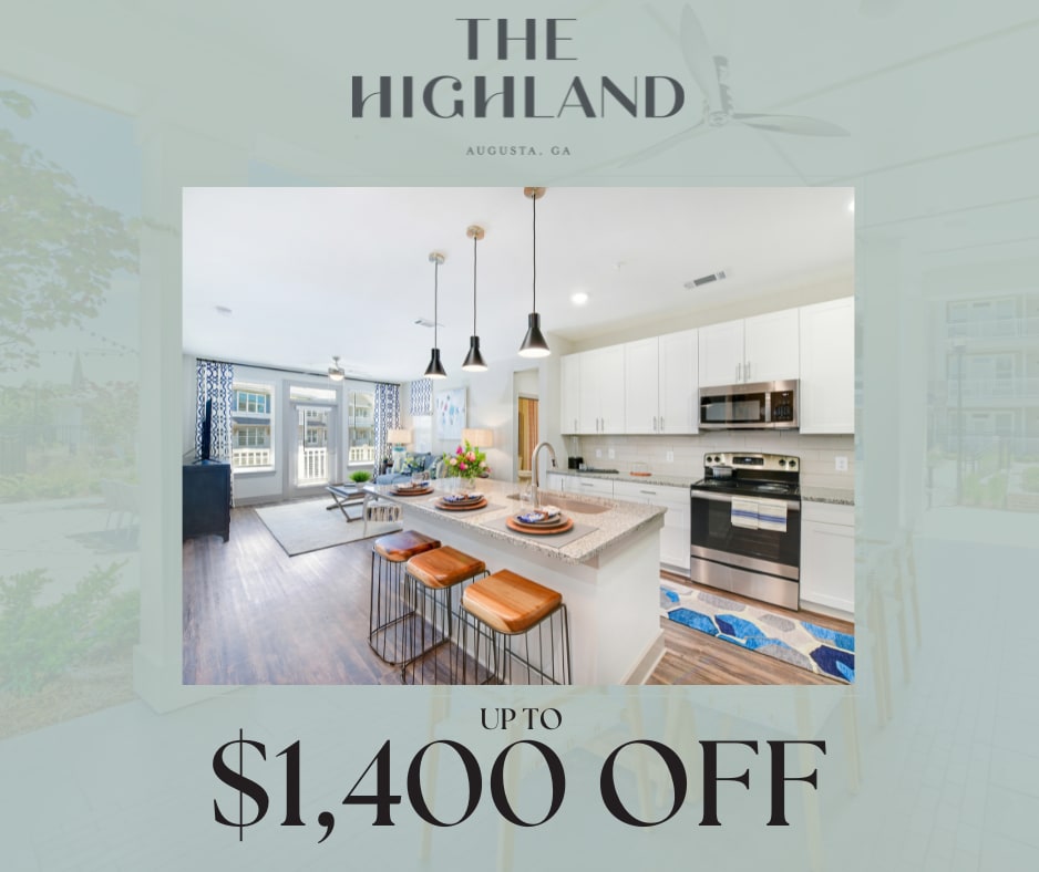  Current special at The Highland in Augusta, Georgia