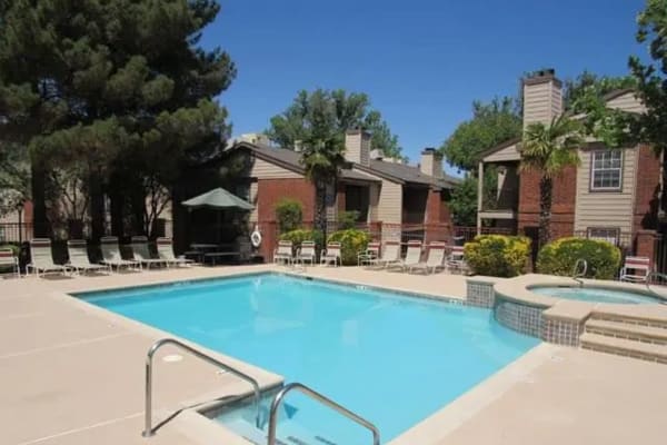 Swimming pool at High Range Village in Las Cruces, New Mexico