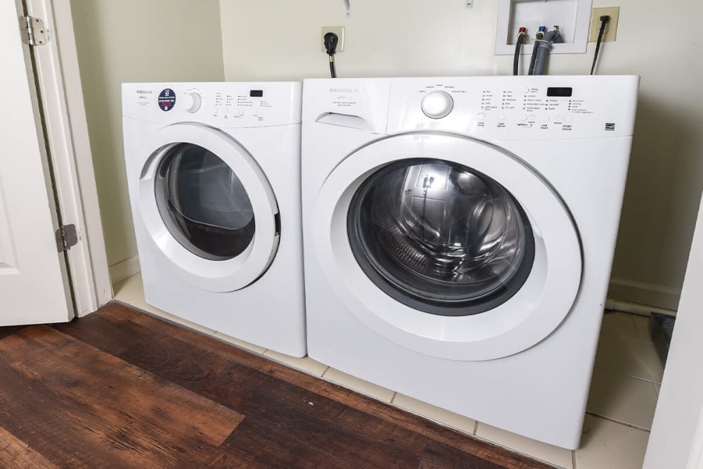 In-unit washer and dryer at Parc at Maplewood Station, Maplewood, New Jersey