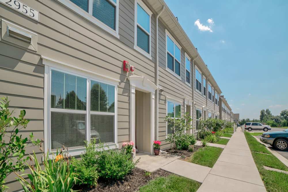 Entrance of an apartment at New Forge Crossing in Waynesboro, Pennsylvania