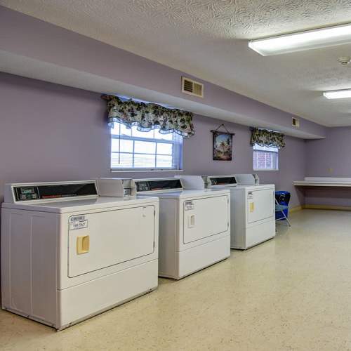 On-site laundry facility at Victory Place in Barboursville, West Virginia