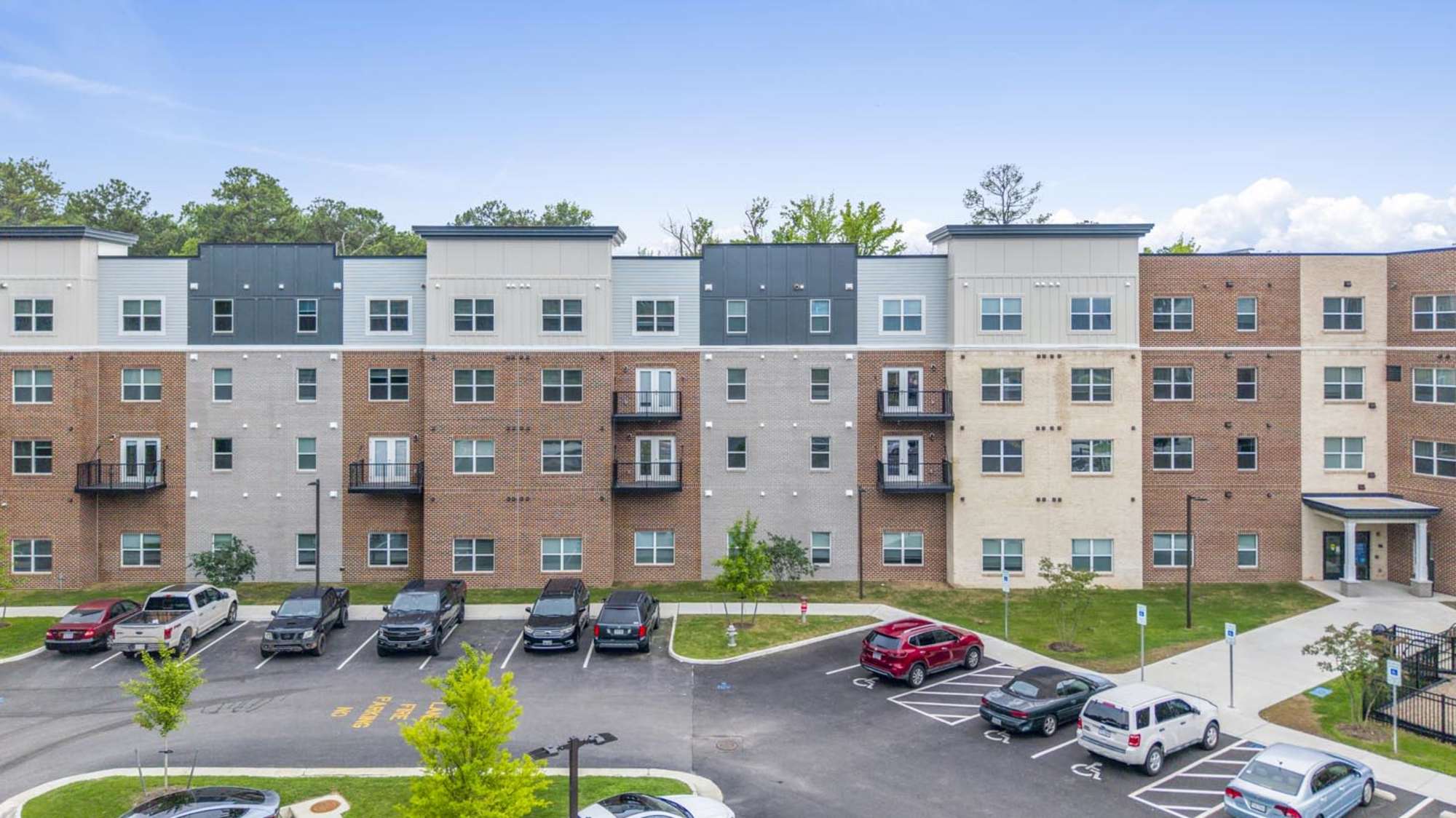 Community apartment view at Lambert Landing II in Chester, Virginia
