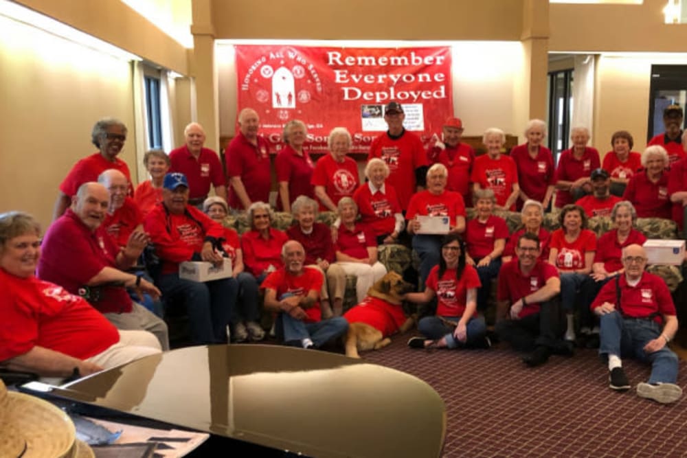 Fun event to remember veterans at River Commons Senior Living in Redding, California