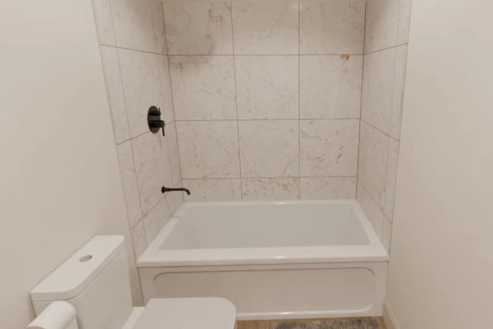 New bathroom with modern fixtures at Russ Town Crossing in Ruston, Louisiana