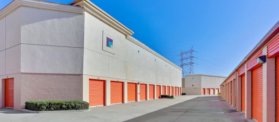 Drive-up storage at A-1 Self Storage in Paramount, California