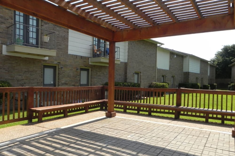 Tiled pavilion at Highlands of Grand Prairie in Grand Prairie, Texas