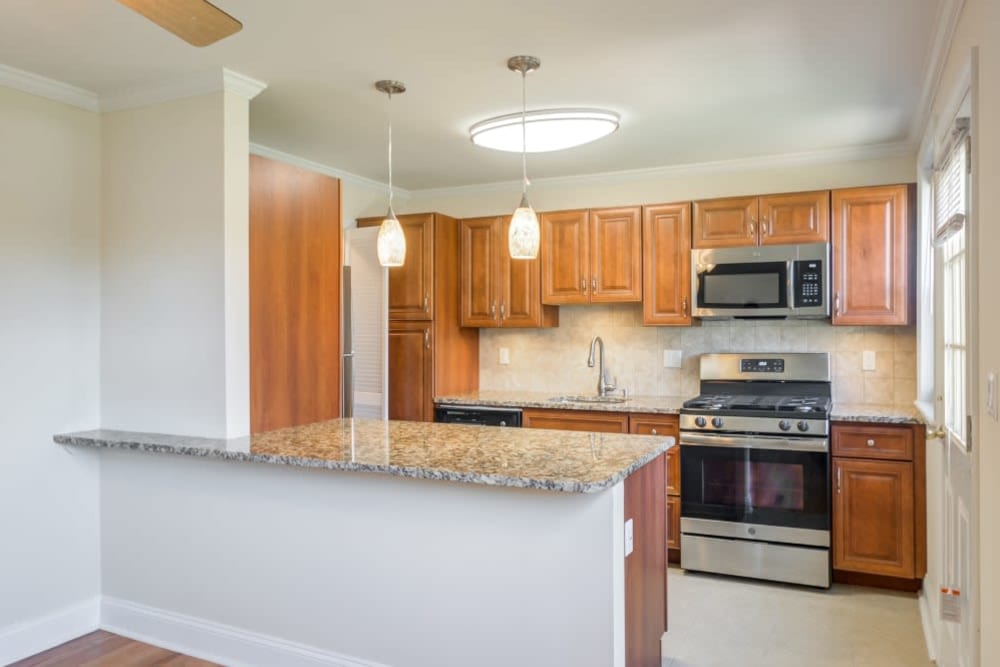 Kitchen at Englewood Village in Englewood, New Jersey