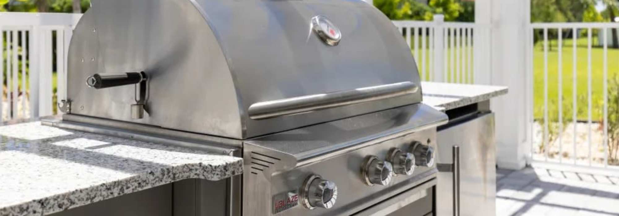Grilling station at The Residences at Creighton Waterway in North Port, Florida