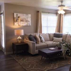 Spaciousliving room at The Reserve at Kanapaha in Gainesville, Florida