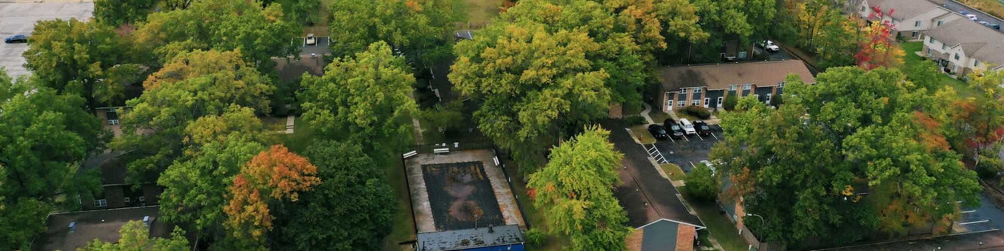 Aerial View at The Reserve at Pin Oak Manor Apartments in Mishawaka, Indiana