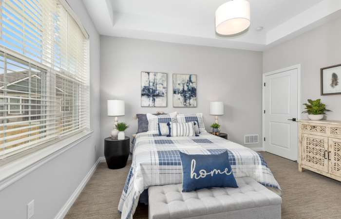 Bedroom at Encore at Heritage Woods in Dexter, Michigan