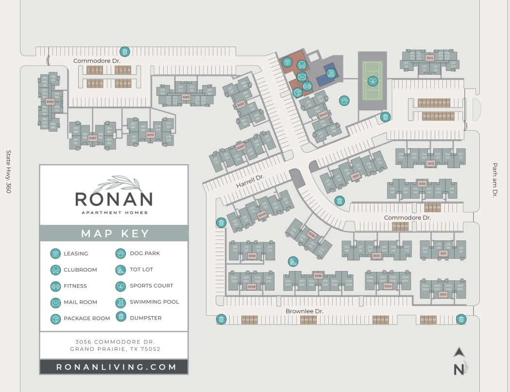 Ronan Community Site Map