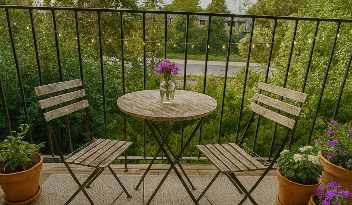 Balcony area at Cedars of Edina in Edina, Minnesota