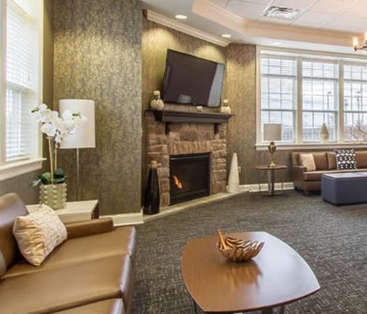 Luxury clubhouse at Ethan Pointe Apartments in Rochester, New York