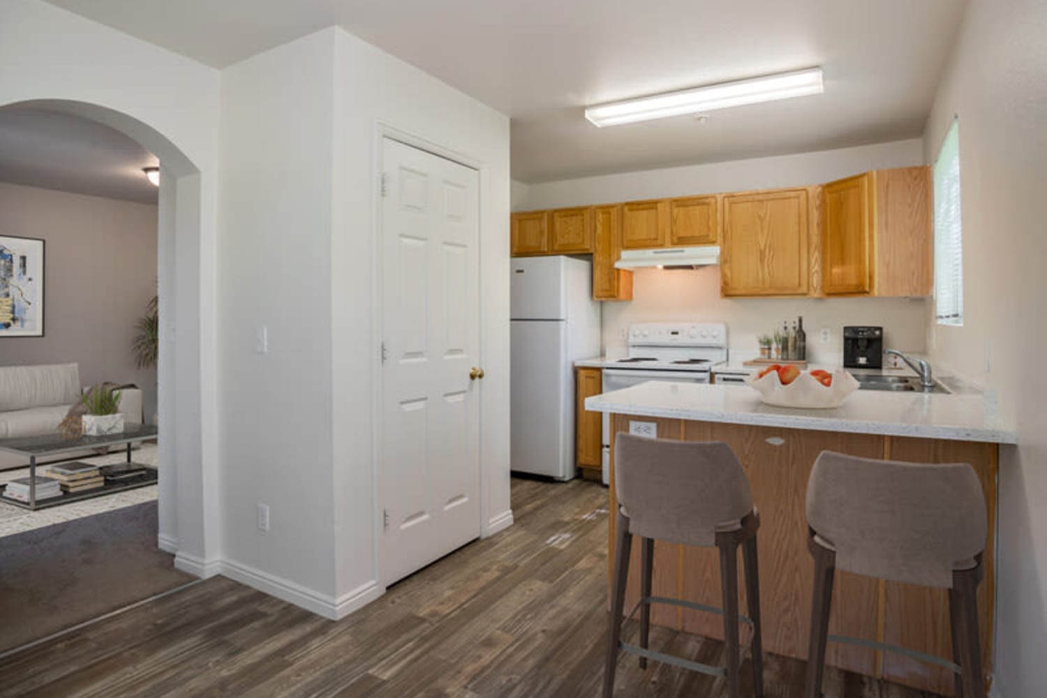 Rendering of kitchen at Todd Hollow Apartments at Deer Mountain in Hideout, Utah