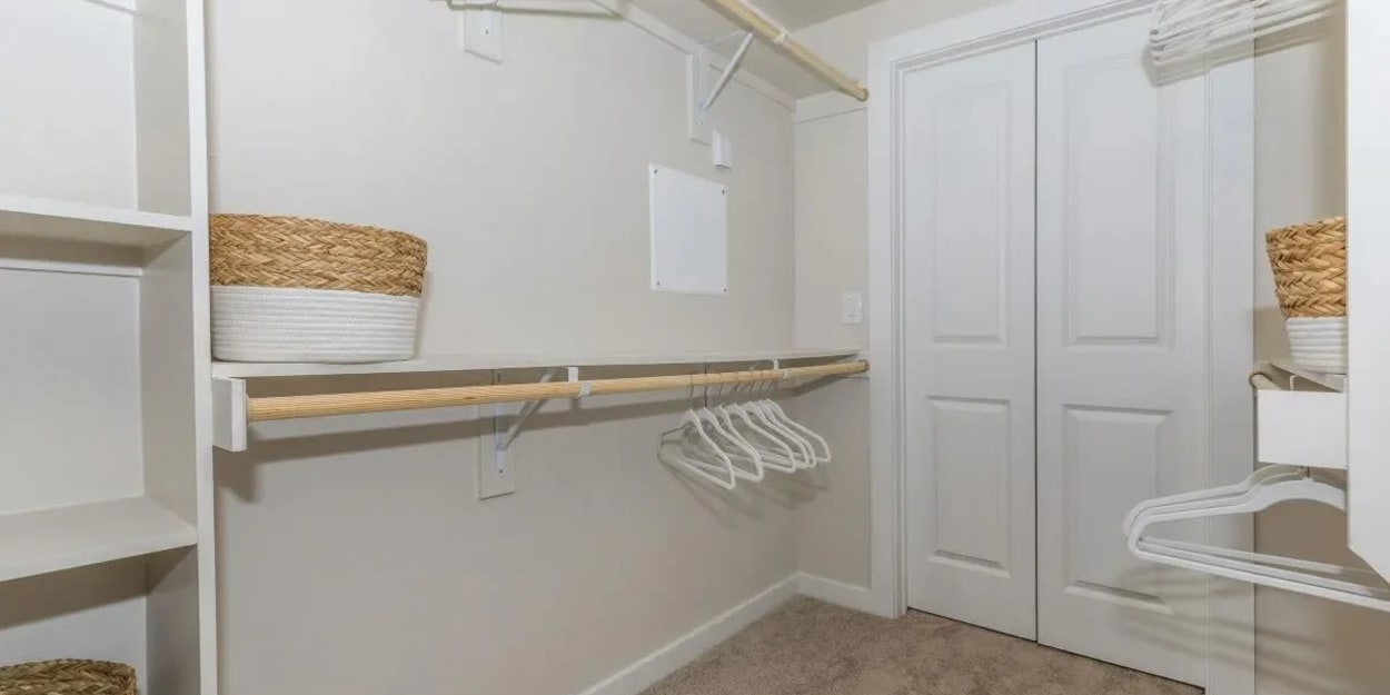 Large walk-in closet at Luxia Rockwall Downes, Rockwall, Texas