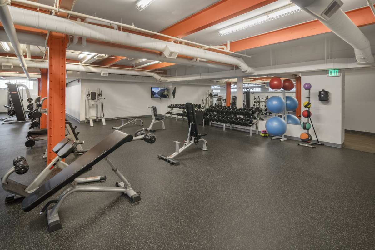 Fitness centre at Chenango Place in Binghamton, New York