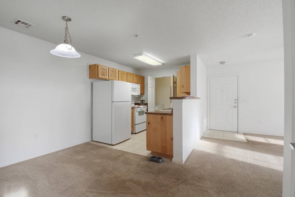 Open kitchen at Rose Meadows Apartments in Levelland,Texas