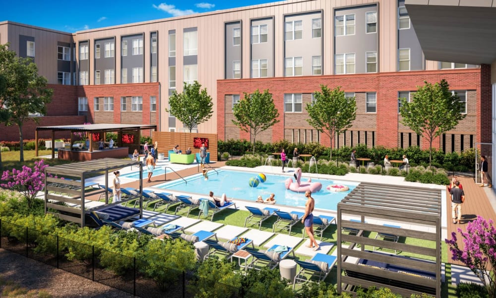 Community clubhouse at UNCOMMON Raleigh in Raleigh, North Carolina