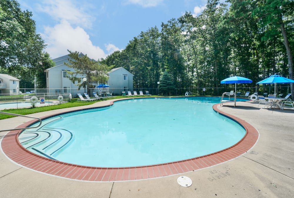 Swimming pool at The Landings Apartment Homes in Absecon, New Jersey