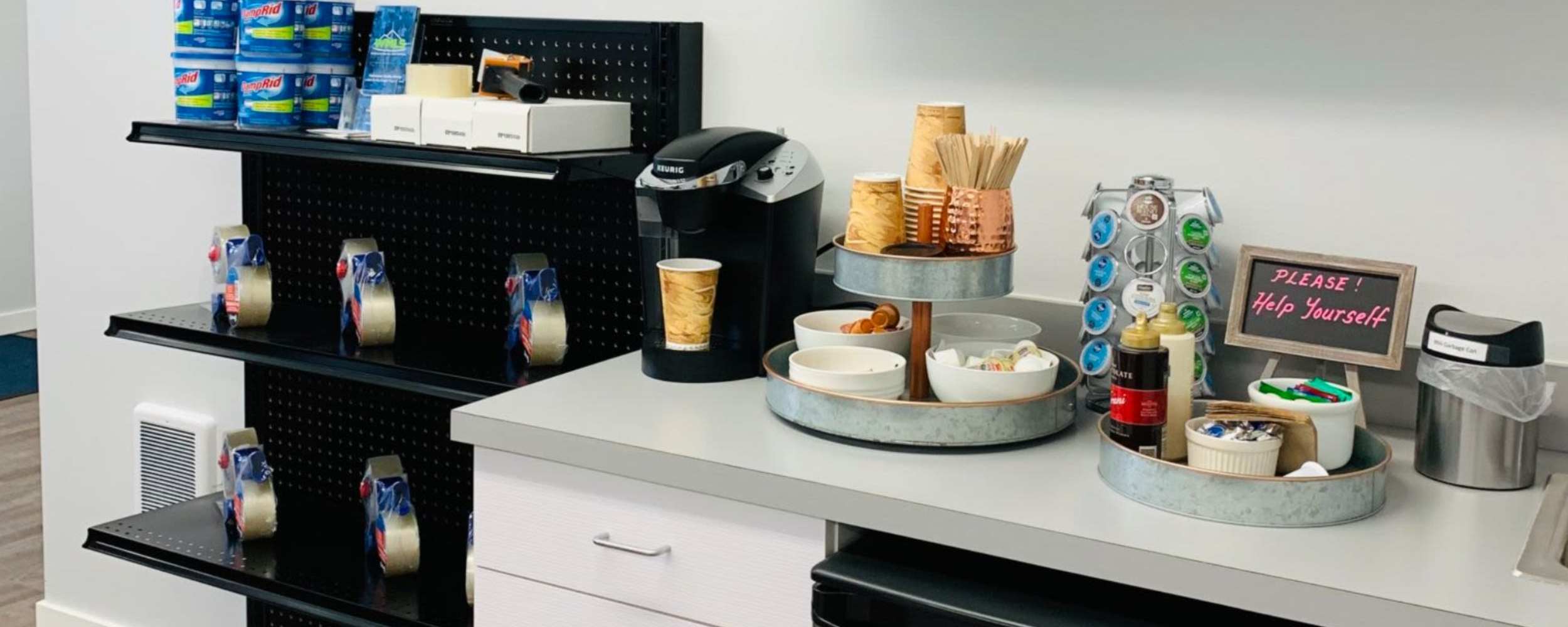 Coffee store at Fairhaven Self Storage in Bellingham, Washington