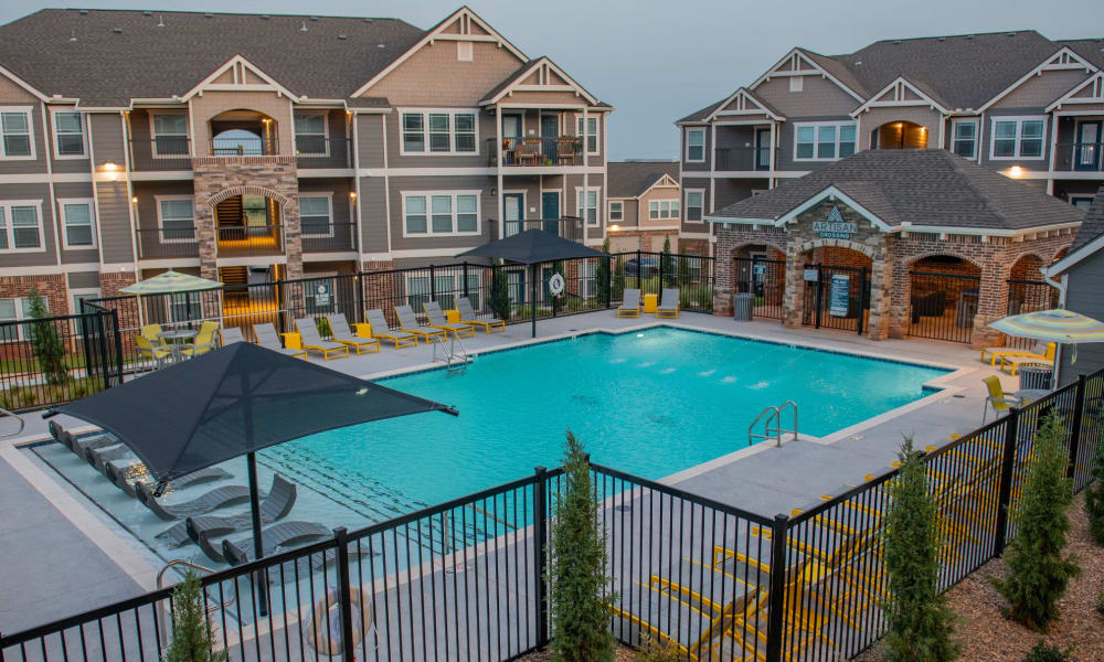 Pool at Center 301 Apartments in Belton, Missouri
