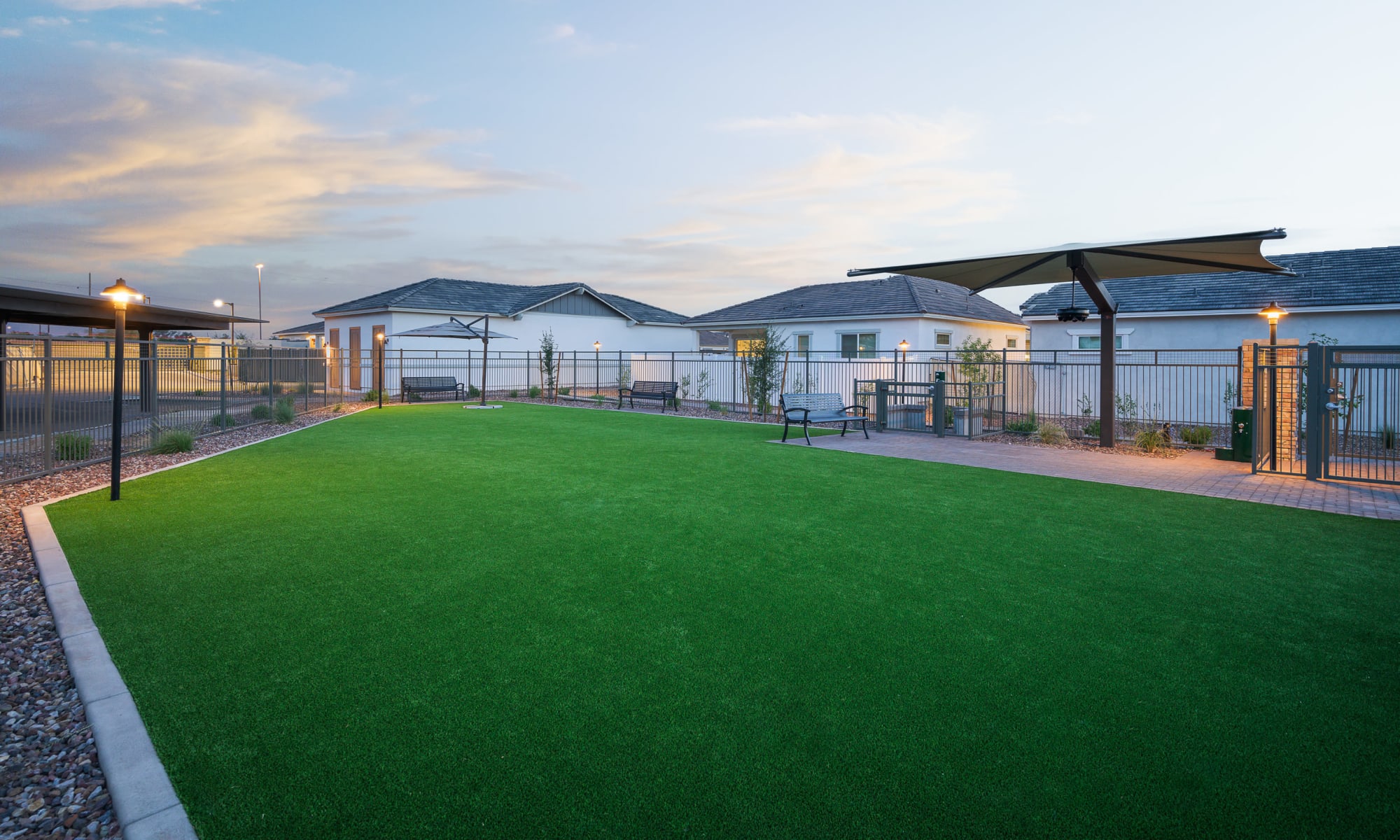 Turf area at Arrebol Villas in Goodyear, Arizona 