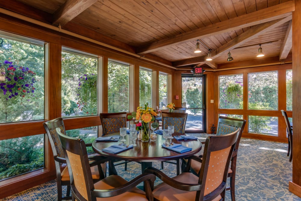 Private dining at The Firs in Olympia, Washington