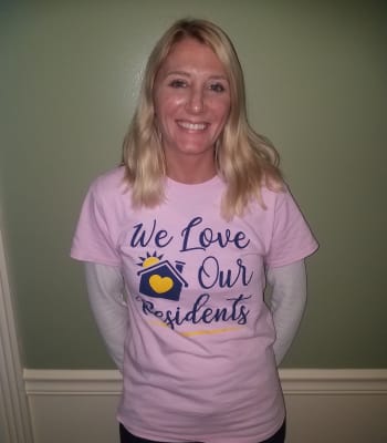 Alissa Hitzemann, Life Enrichment Coordinator at Garden Place Columbia in Columbia, Illinois.