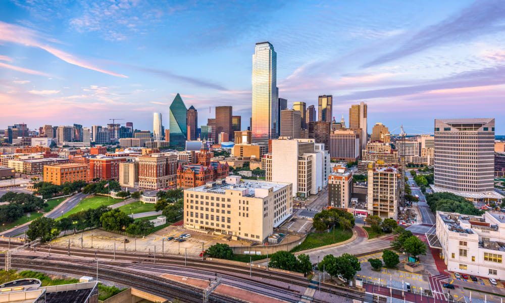 City skyline at Estancia Estates in Dallas, Texas