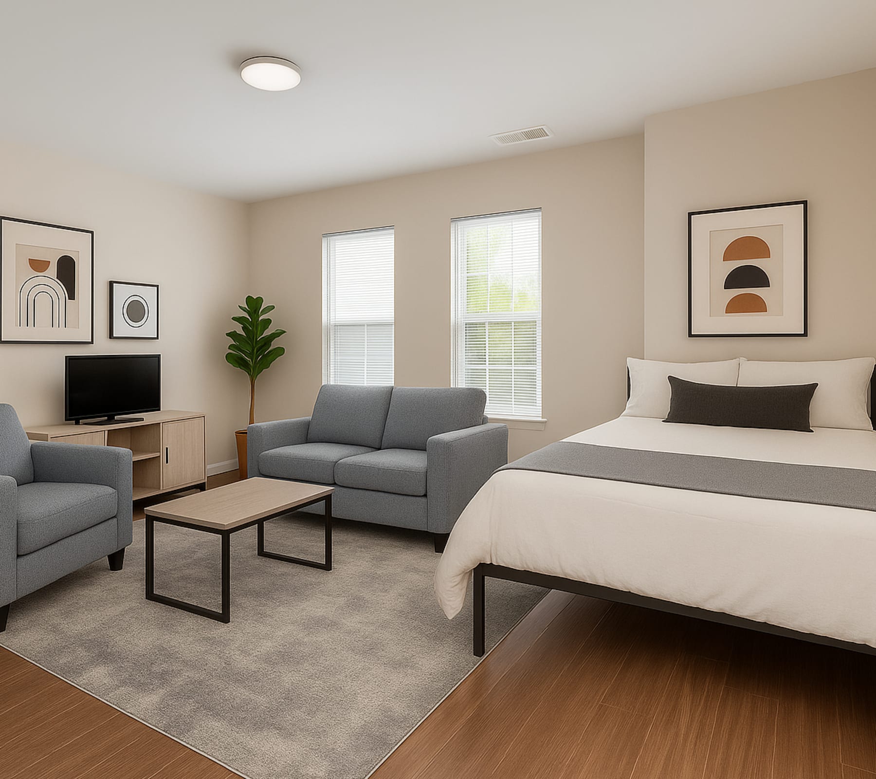 Studio Apartment at Mazza Grandmarc in College Park, Maryland