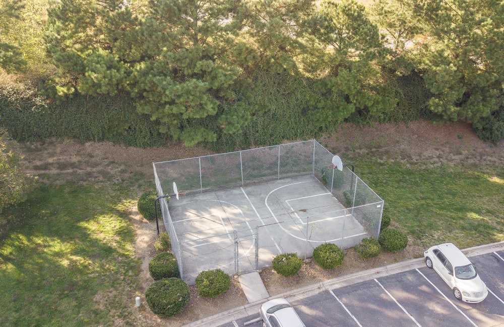 Basketball court at Parkway Station Apartment Homes in Concord, North Carolina