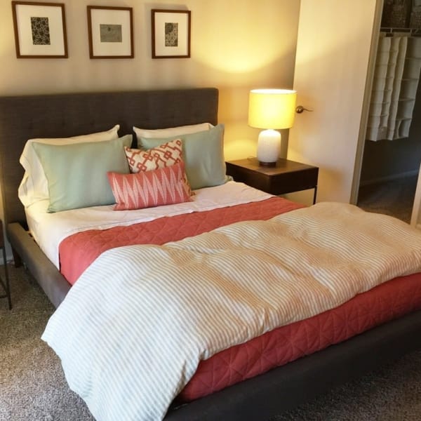 The Madison offers a spacious bedroom in Charlotte, North Carolina