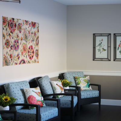 Sitting room at The Sanctuary at Brooklyn Center in Brooklyn Center, Minnesota