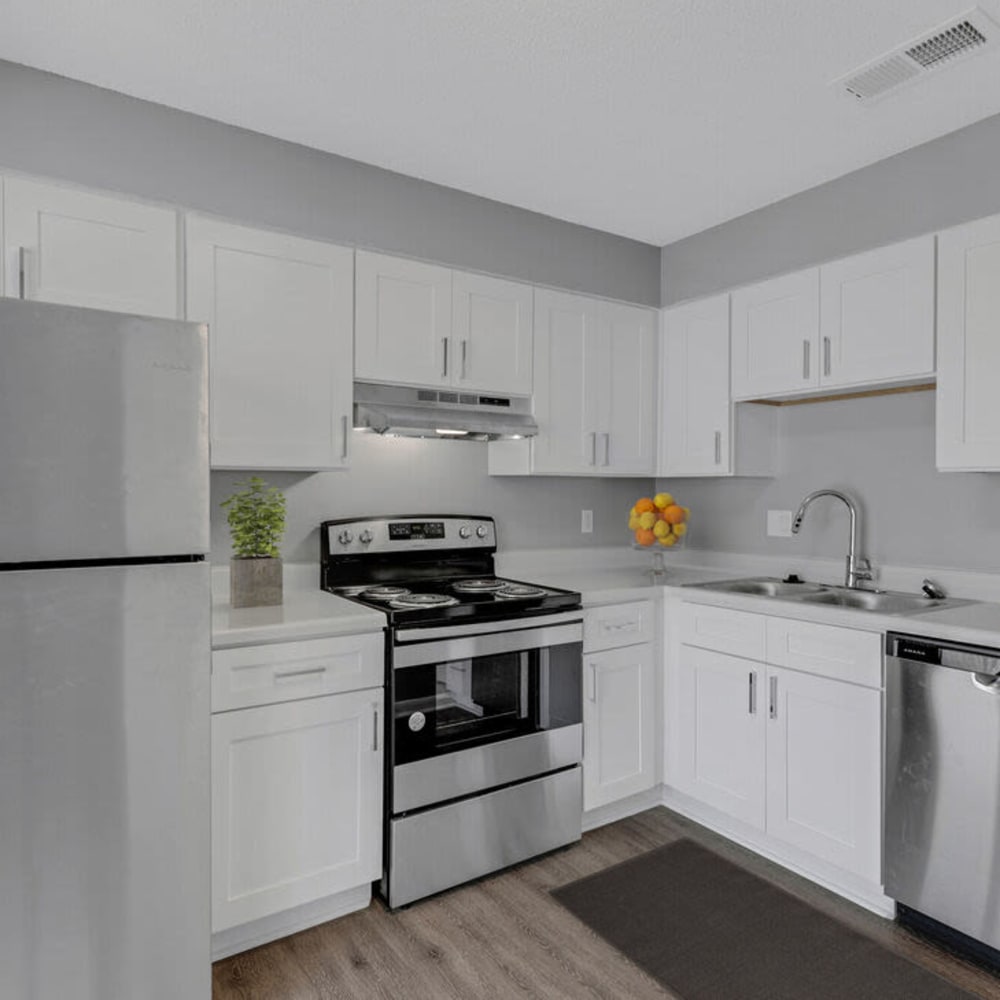 Modern kitchen at The Presidio in Pensacola, Florida