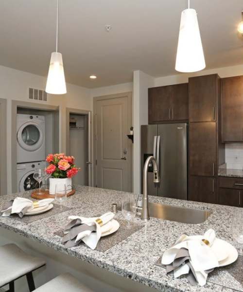 Energy efficient appliances in kitchen at The Marling in Madison, Wisconsin
