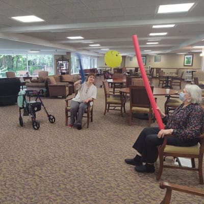 Residents playing a game at Landings of Minnetonka in Minnetonka, Minnesota