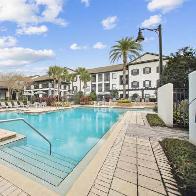 Swimming pool at Heritage on Millenia Apartments, Orlando, Florida
