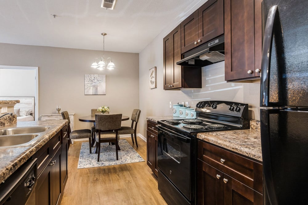 Kitchen at Westshore Palms in Panama City, Florida