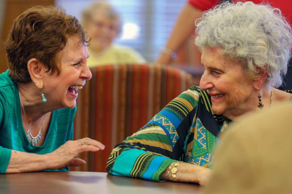 Residents laughing at The Crossings at Ironbridge in Chester, Virginia