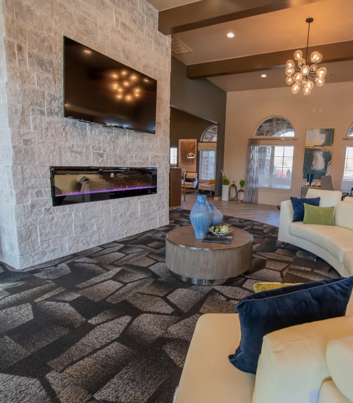 Spacious clubhouse at Portico at Friars Creek Apartments in Temple, Texas