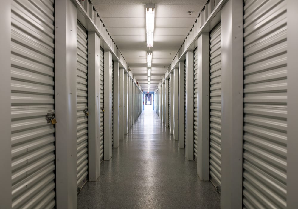 Interior units at Lighthouse Self Storage in Moncton, New Brunswick